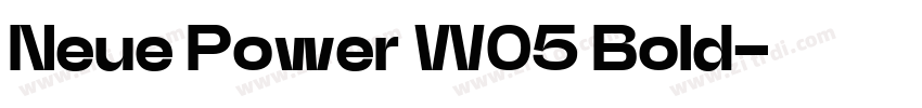 Neue Power W05 Bold字体转换